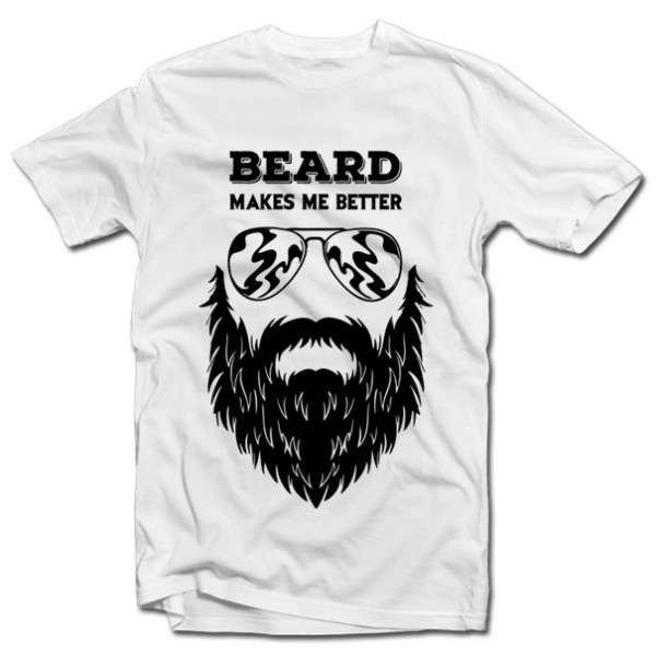 Tričká "Beard makes me better" Tričká "Beard makes me better"