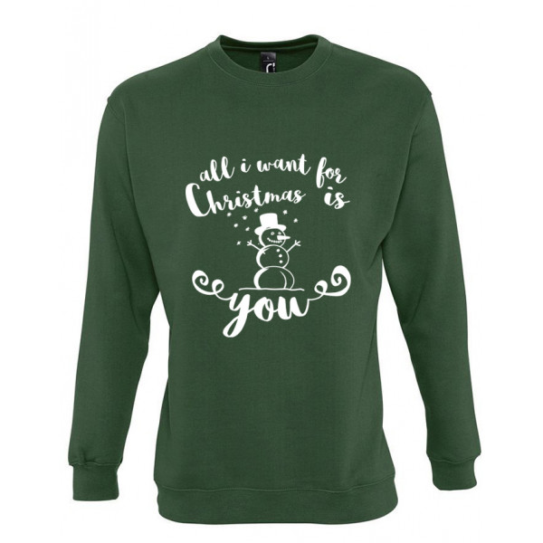 Mikina "All I want for Christmas is you" (bez kapucne)