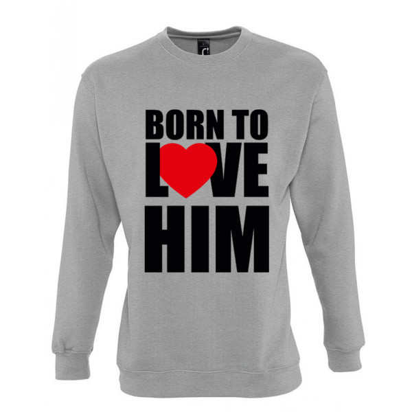 Súprava mikiny "Born to love" (bez kapucne)