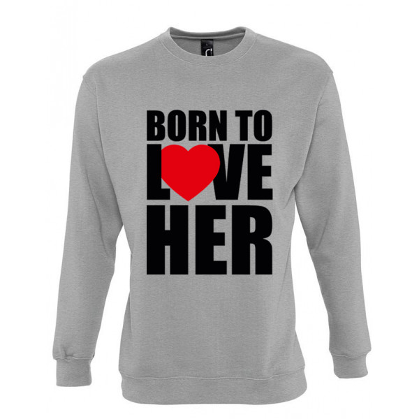 Súprava mikiny "Born to love" (bez kapucne)