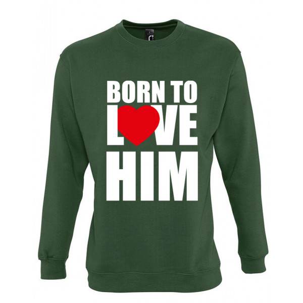 Súprava mikiny "Born to love" (bez kapucne)