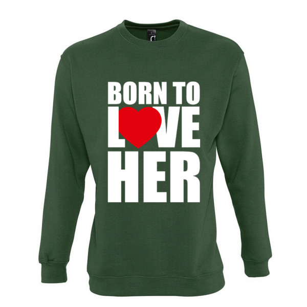 Súprava mikiny "Born to love" (bez kapucne)