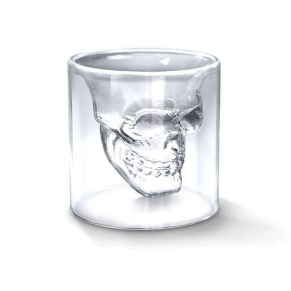 Pohárik v tvare lebky „DOOMED“, 75ml