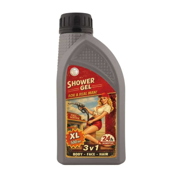 Pánska darčeková sada "Garage Shower Set" – sprchový gél 500 ml a sprchový olej 250 ml