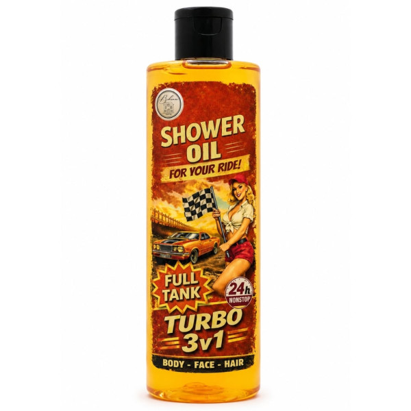 Pánska darčeková sada "Garage Shower Set" – sprchový gél 500 ml a sprchový olej 250 ml