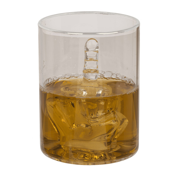 Pohár na whisky „Middle Finger“, 350 ml