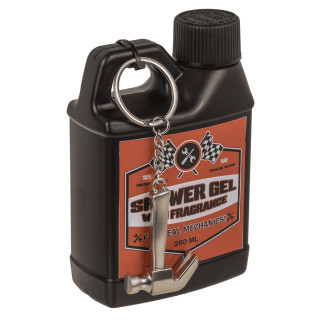 Univerzálny sprchový gél pre mužov „“Motor Oil“ (260 ml) + prívesok na kľúče Univerzálny sprchový gél pre mužov „“Motor Oil“ (260 ml) + prívesok na kľúče