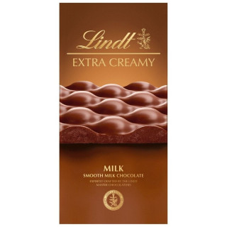 LINDT Extra krémová mliečna čokoláda, 80 g