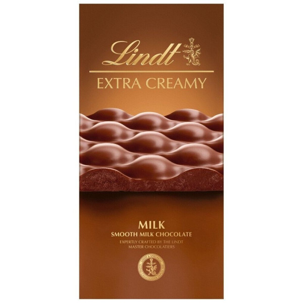 LINDT Extra krémová mliečna čokoláda, 80 g