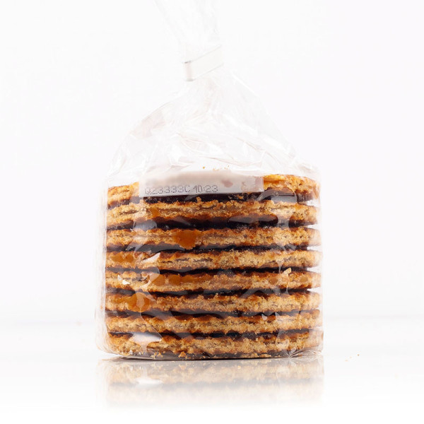 Holandské vafle plnené karamelom, 250g