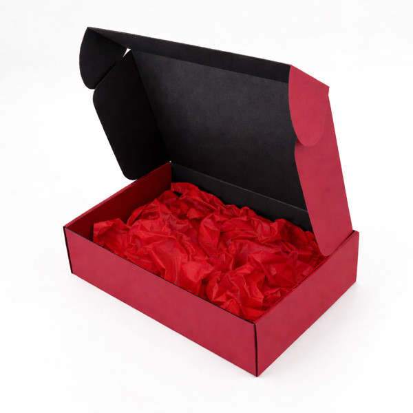 Prémiová darčeková krabica, tmavočervená 305x215x85mm