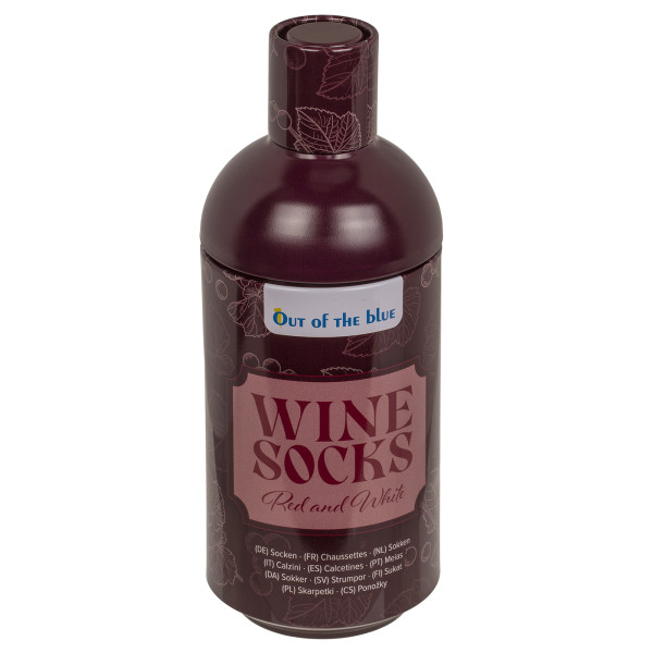 Ponožky s červeným a bielym vínom, 2 páry