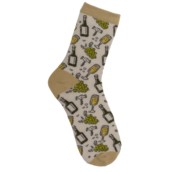 Ponožky s červeným a bielym vínom, 2 páry