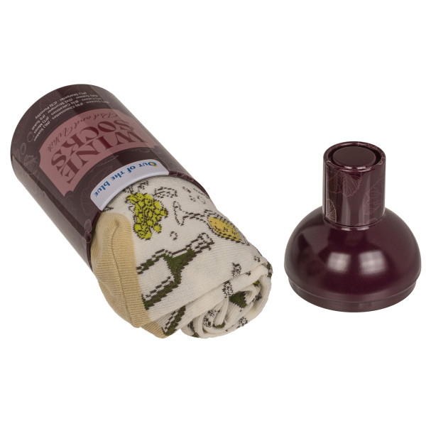 Ponožky s červeným a bielym vínom, 2 páry