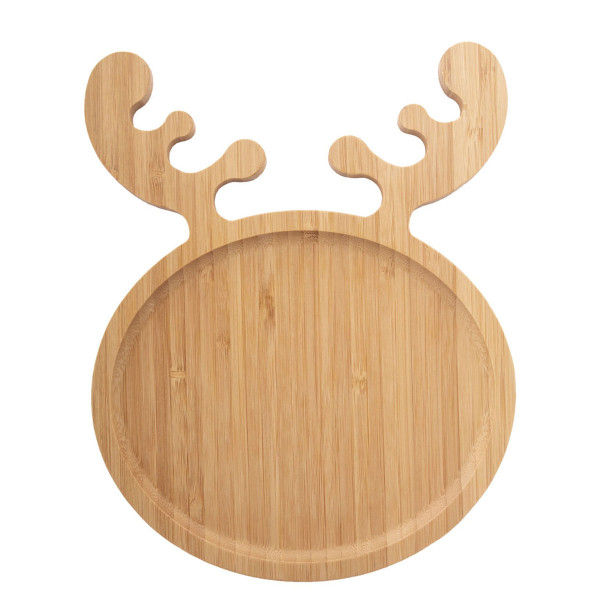 Drevený podnos na občerstvenie "Reindeer"
