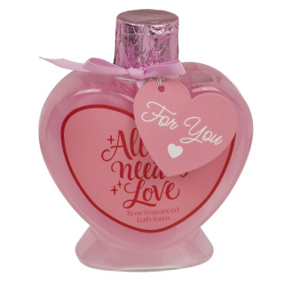 Pena do kúpeľa "Love" s vôňou ruže, 200ml