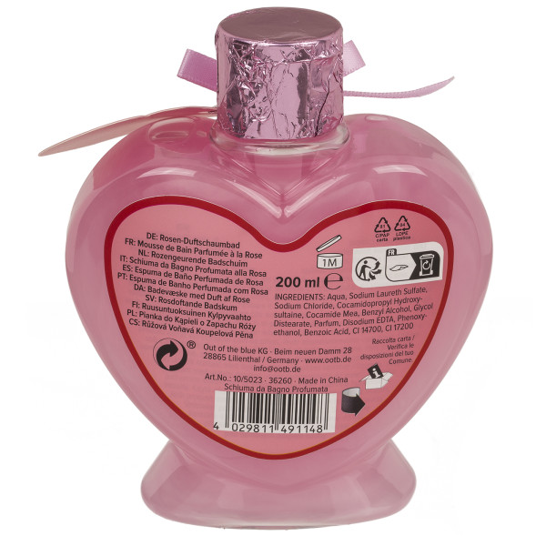 Pena do kúpeľa "Love" s vôňou ruže, 200ml