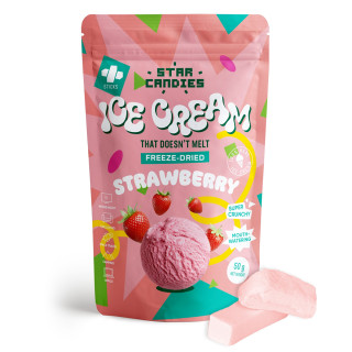 STAR CANDIES lyofilizovaná jahodová zmrzlina, 50g