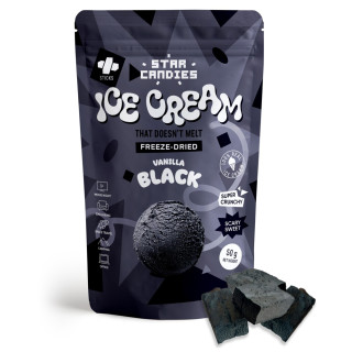 STAR CANDIES lyofilizovaná vanilková čierna zmrzlina, 50g