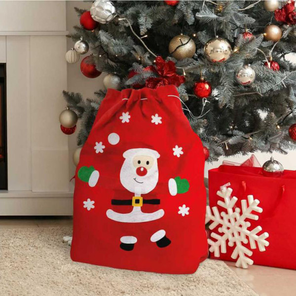 Vianočné darčekové vrecko „SANTA“ (50x70cm) Vianočné darčekové vrecko „SANTA“ (50x70cm)