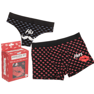 Súprava spodnej bielizne pre páry „His & Hers“