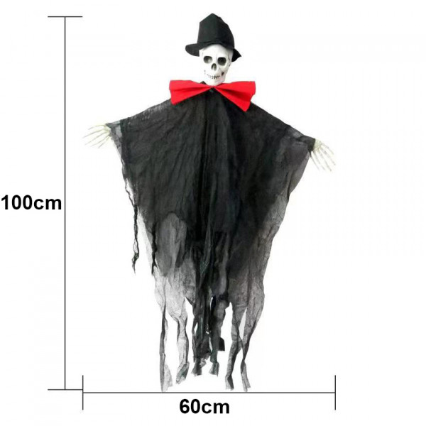 Závesná halloweenska dekorácia „Čierny duch“