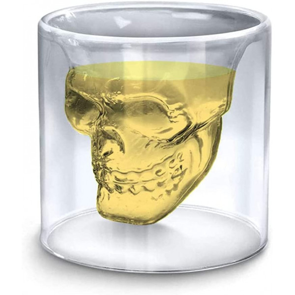 Pohárik v tvare lebky „DOOMED“, 75ml