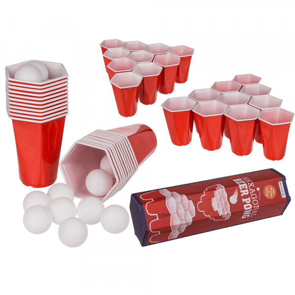 Párty hra „Hexagonálny Beer Pong“