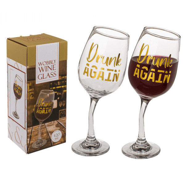 Hojdací pohár na víno „Opäť opitý“ (420ml)
