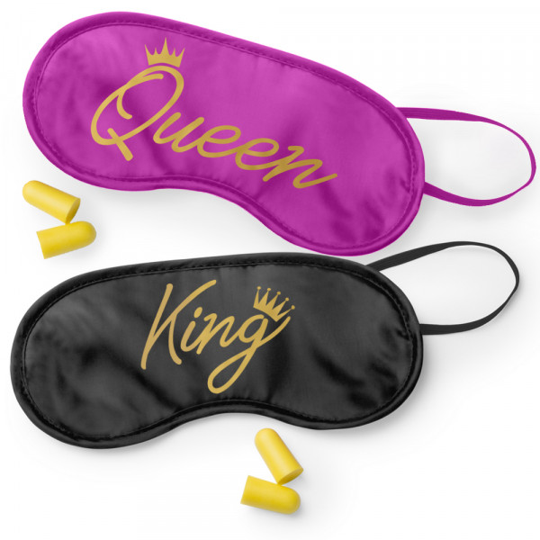 Súprava masiek na spanie "King & Queen"