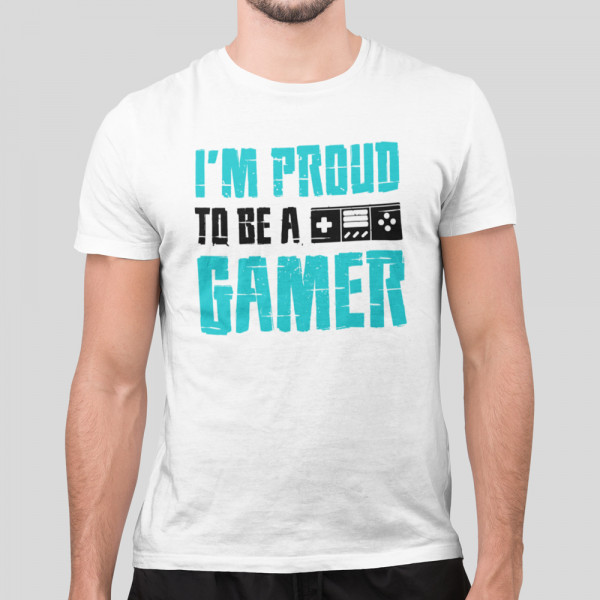 Tričko "I'm proud to be a gamer"
