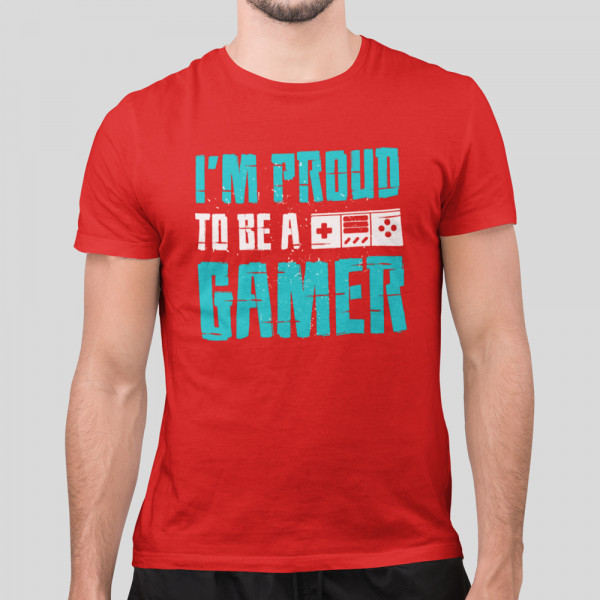 Tričko "I'm proud to be a gamer"