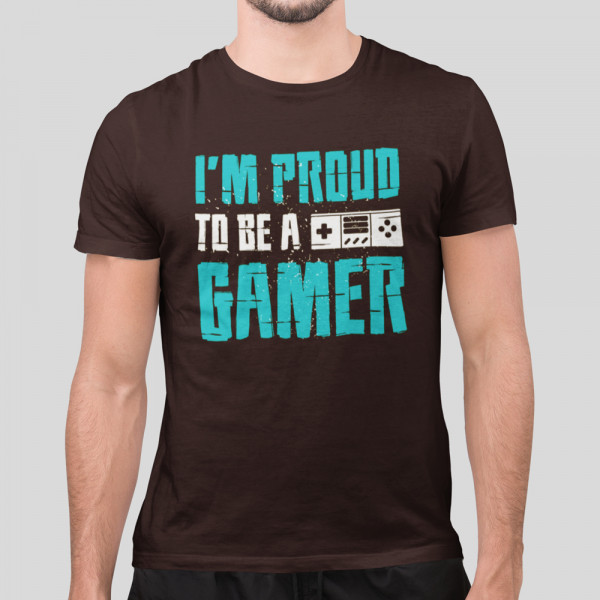 Tričko "I'm proud to be a gamer"