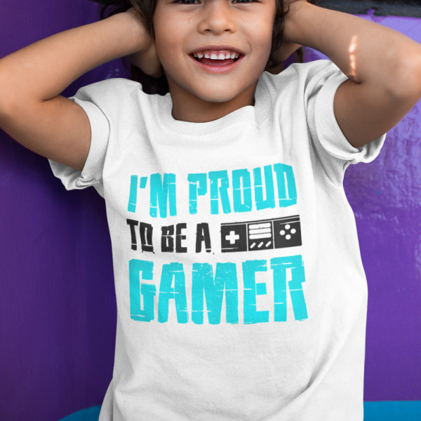 Detské tričká "I'm proud to be a gamer" Detské tričká "I'm proud to be a gamer"