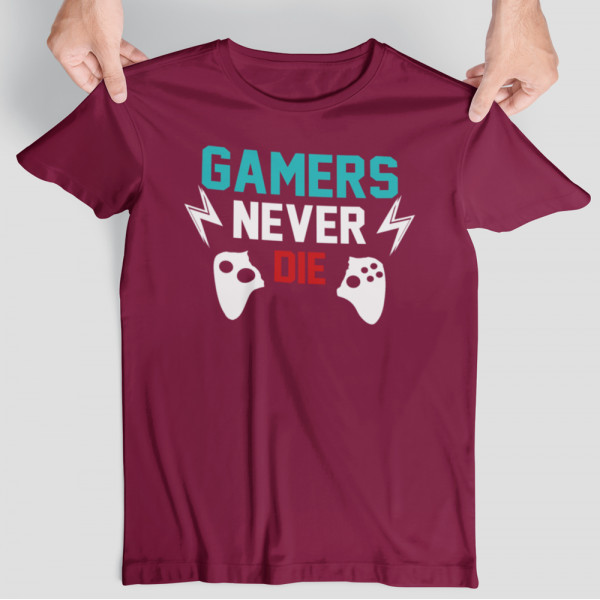 Tričká "Gamers never die"