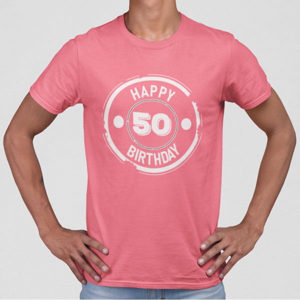 Tričko "Happy birthday" su pasirinktais metais
