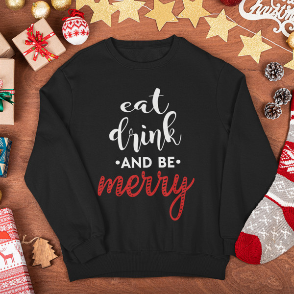 Mikina "Be merry" (bez kapucne)