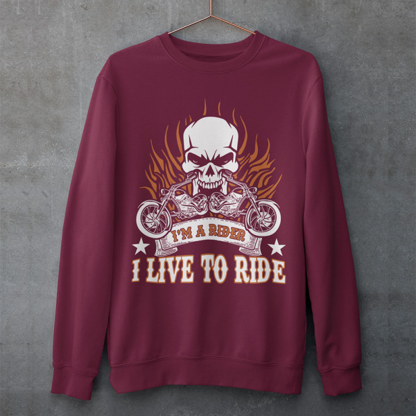Mikina "I'm a rider" (bez kapucne)