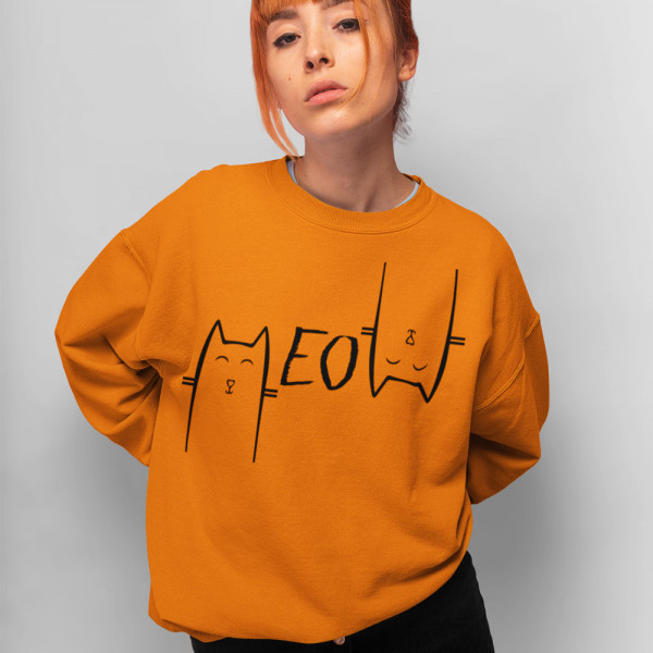 Mikina "MEOW" (bez kapucne)