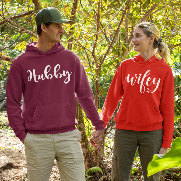 Súprava mikiny "Hubby and Wifey" Súprava mikiny "Hubby and Wifey"