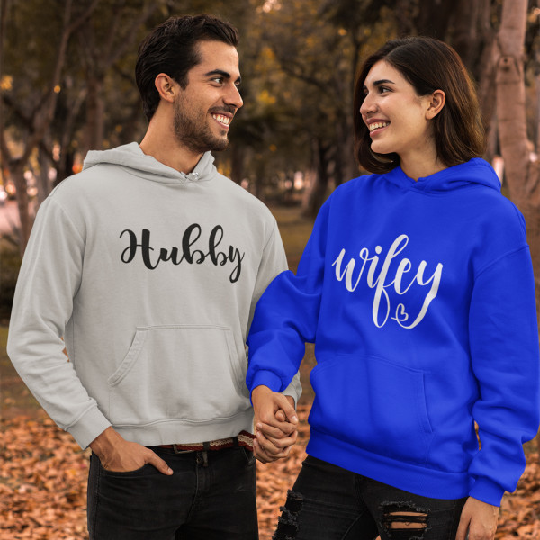 Súprava mikiny "Hubby and Wifey" Súprava mikiny "Hubby and Wifey"