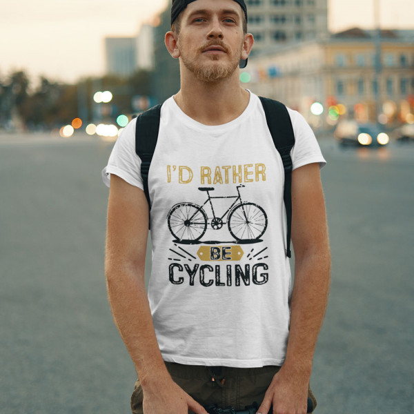 Tričká "I'd rather be cycling"