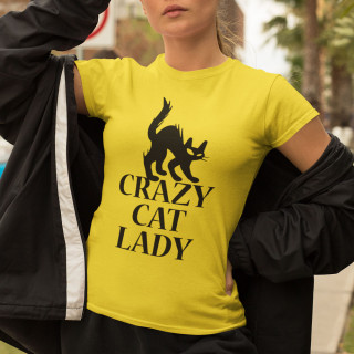 Dámske tričká "Crazy cat lady"