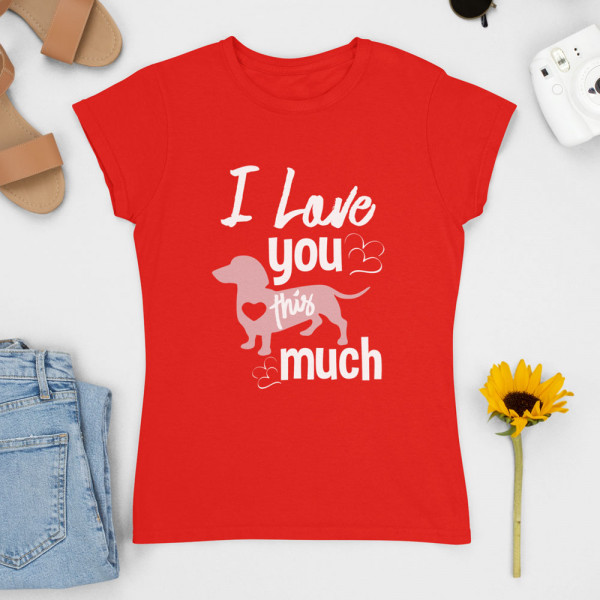 Dámske Tričko "I love you"