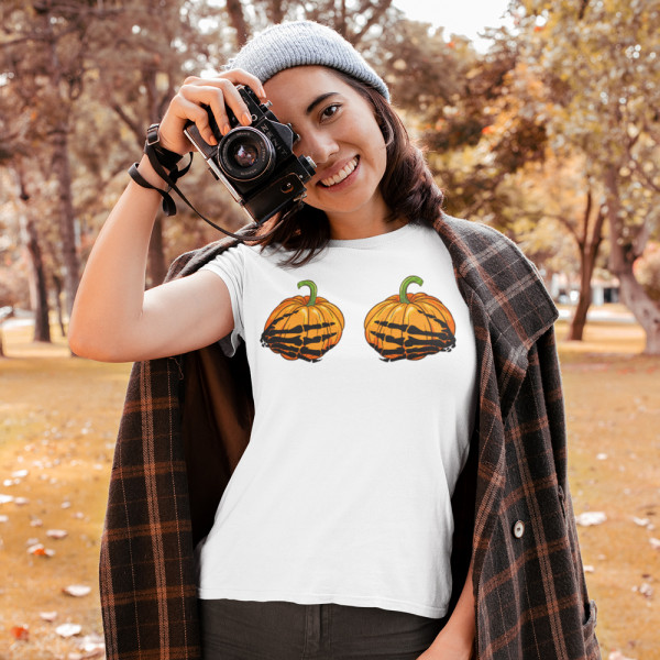 Dámske tričká " Pumpkin hands"