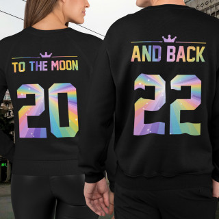 Súprava mikiny "To the moon and back" (bez kapucne)