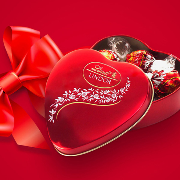 LINDT LINDOR Srdce, 62 g