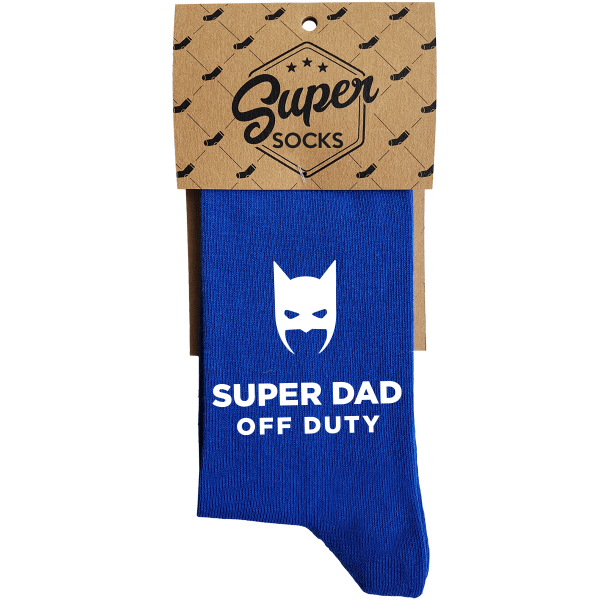 Ponožky "Super dad off duty" Ponožky "Super dad off duty"