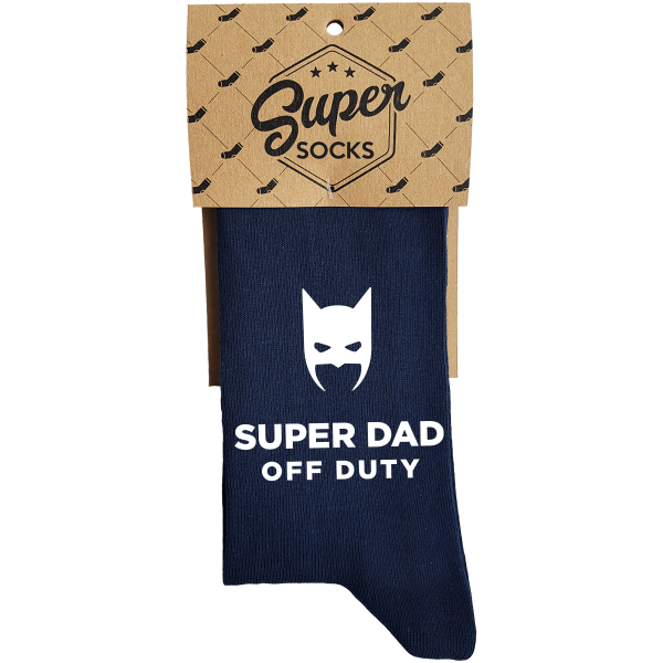 Ponožky "Super dad off duty" Ponožky "Super dad off duty"