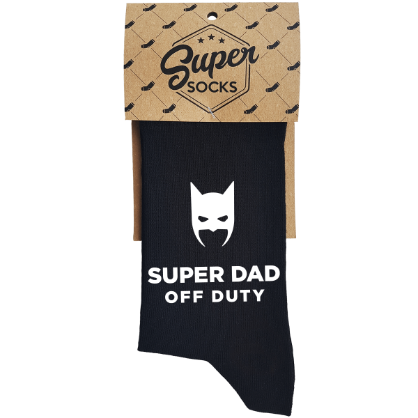 Ponožky "Super dad off duty" Ponožky "Super dad off duty"